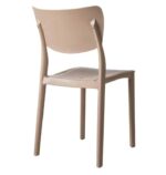 SILLA DE POLIPROPILENO BAR RESTAURANTE SILLAS DE JARDÍN INTERIOR EXTERIOR GRIS PALOMA LIBRA