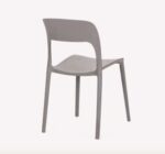 KIT 4 SILLAS DE POLIPROPILENO COCINA BAR RESTAURANTE SILLA INTERIOR EXTERIOR GRIS PALOMA 528V