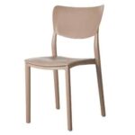 SILLA DE POLIPROPILENO BAR RESTAURANTE SILLAS DE JARDÍN INTERIOR EXTERIOR GRIS PALOMA LIBRA