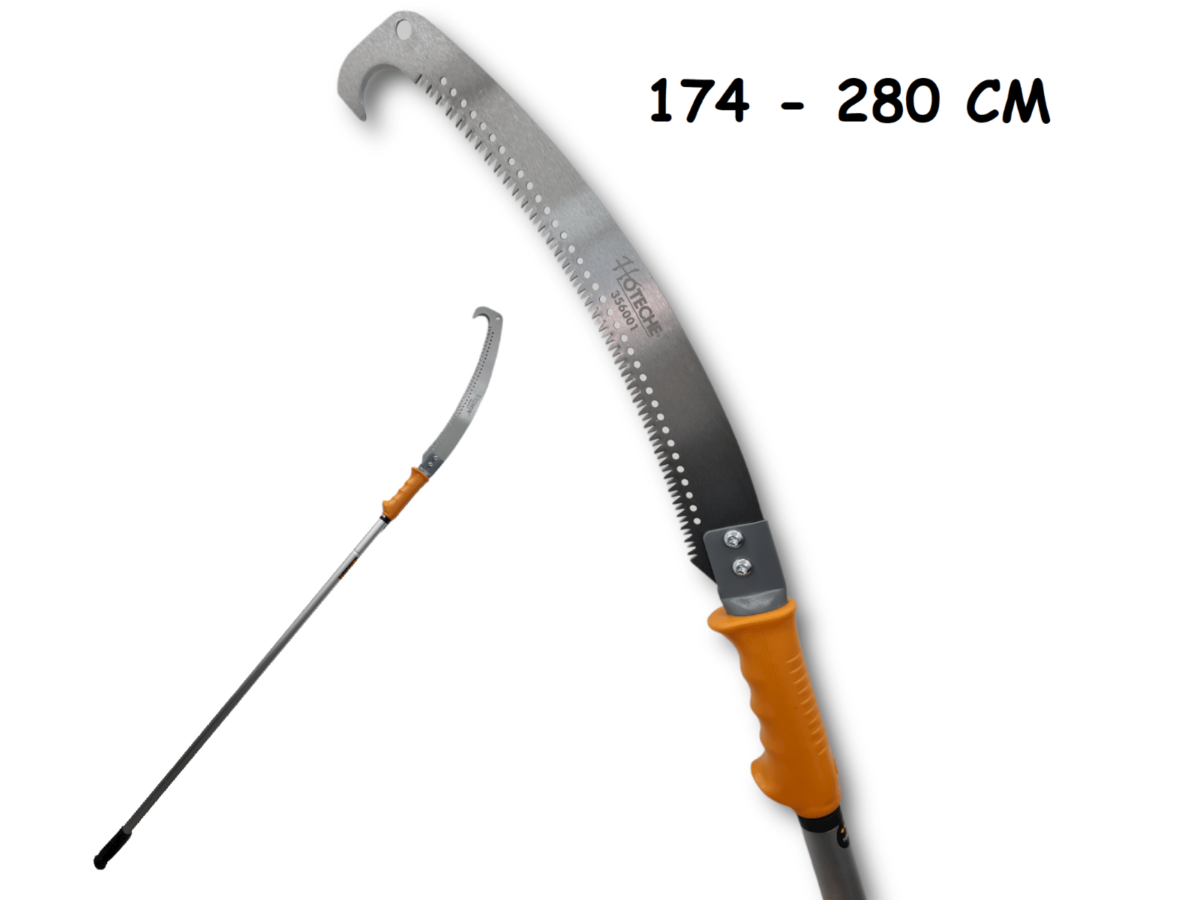 22897 SIERRA TELESCÓPICA CON VARILLA DE EXTENSIÓN DE ALUMINIO 280 CM SIERRA DE 110' CON HOJA DE CORTE 452