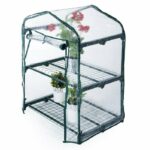 INVERNADERO JARDÍN BALCÓN TERRAZA PROTECCIÓN VEGETAL 2 ESTANTES PVC cm 69x49x95h 194