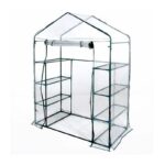 INVERNADERO BALCÓN TERRAZA PROTECCIÓN VEGETAL 8 ESTANTES PVC cm 140x72,5x140 h 755