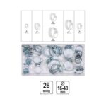 JUEGO DE 26 PIEZAS ABRAZADERAS DE MANGUERA DE ACERO SURTIDO ABRAZADERAS PARA TUBOS 304