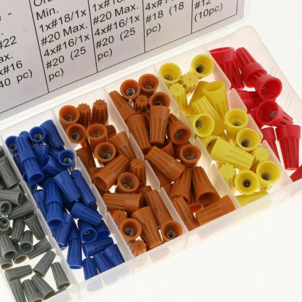 JUEGO DE ACCESORIOS KIT CONECTORES CABLES CABLES TERMINALES DE CABLE ELÉCTRICO 158 PIEZAS
