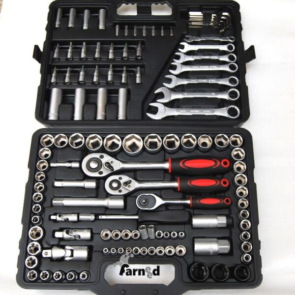 JUEGO DE 120 PIEZAS LLAVES LLAVE DE CARRACA VASOS COMBINADOS CON PUNTAS