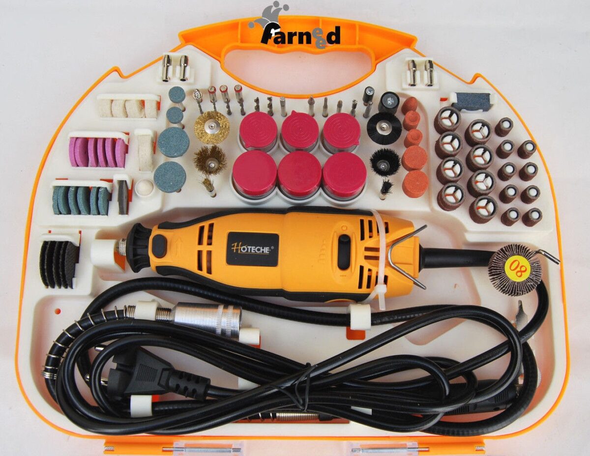 JUEGO DE ACCESORIOS MINI TALADRO AMOLADORA FRESA DREMEL 210 PIEZAS 160 W ARA