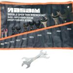 JUEGO DE LLAVES FINAS DE BOCA 8 32 MM PLANAS 10 PIEZAS FUNDA MECÁNICA 468