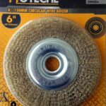 BANCO DE MOLINILLO CEPILLO DE RUEDA DIÁMETRO 150 MM 6" DISCO DE ALAMBRE DE ACERO 310Hm