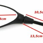 PAR DE ESPEJOS RETROVISORES SCOOTER BMW GS AJUSTABLE NEGRO DERECHO SX CUSTOM 329