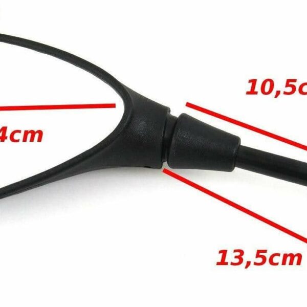 PAR DE ESPEJOS RETROVISORES SCOOTER BMW GS AJUSTABLE NEGRO DERECHO SX CUSTOM 329