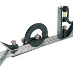 JUEGO COMBINADO CUADRADO CON HOJA DE ACERO DE NIVEL MÉTRICO 300 MM 849 SILV