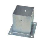 SOPORTE DE VIDRIO PARA SOPORTE DE POSTE DE PILAR PILARES DE MADERA GALVANIZADA 9,1x9,1 cm 436