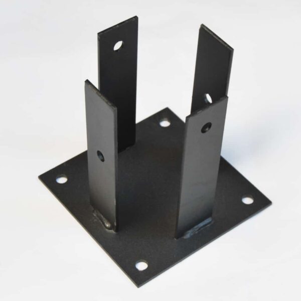 SOPORTE DE POSTE DE PILAR DE MADERA OCTOGONAL SOPORTE DE COPA ACERO 105x105 mm gc