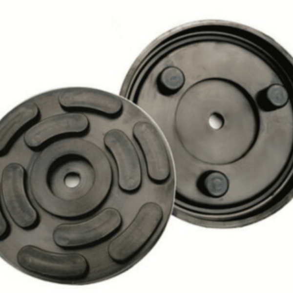 ALMOHADILLAS AMORTIGUADORAS DE GOMA PARA ELEVADOR DE PUENTE DE TALLER DE DIÁMETRO 140 MM