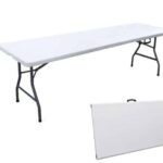 MESA PLEGABLE RESINA METAL CAMPING SAGRE 240x70x74 cm 417 ys