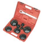 JUEGO DE LLAVE DE COPA KIT PARA FILTRO DE ACEITE 9 PIEZAS LLAVES DE COCHE MONTAJE DE DESMONTAJE 540