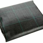 LÁMINA DE ACOLCHADO NEGRO POLIPROPILENO VERDE A CUADROS ANTICORREA MT 50 X 1mt H