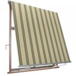 TOLDO ABATIBLE CON BRAZOS EXTERNOS 4 x 2,45 MT BEIGE VERDE 215v