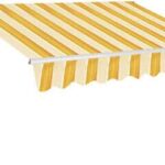 TOLDO SOLAR BALCÓN BARRA ENROLLABLE CUADRADA 4x2,5 MT AMARILLO/BLANCO 4802