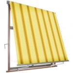 TOLDO ABATIBLE CON BRAZOS EXTERIORES 1 x 2,45 MT BEIGE/OCRE 560v