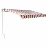 TOLDO ENROLLABLE BALCÓN BARRA CUADRADA 2X1.5 MT RAYAS BEIGE BURDEOS 1820