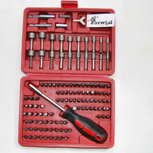 KIT DE PUNTAS DE DESTORNILLADOR DESTORNILLADOR 122 PIEZAS CASQUILLO TORX SOCKETS CASE CUT