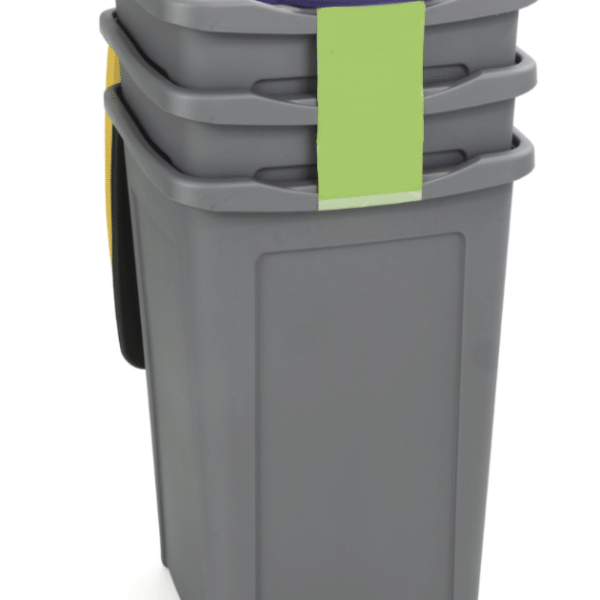 Tris bins bins bins contenedores de basura de plástico 3 colores 50 lt 634du