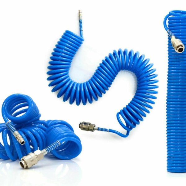 MANGUERA DE AIRE COMPRIMIDO ESPIRAL 15 MT METROS RACOR DE MANGUERA DE COMPRESOR 141