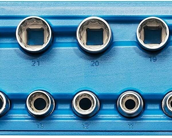 16 PIEZAS 1/2 VASOS DE 8 A 24 MM MULTILOCK POLIGONAL SK 442