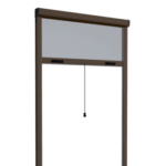 MOSQUITERA ENROLLABLE RODILLO VENTANAS MARRÓN EMBRAGUE 80X170 REDUCIBLE 0916