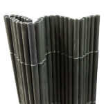 Valla de caña de PVC Arella cm 150×300 gris antracita para jardín, separador de piscina 297v