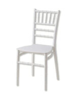 Kit 2 sillas de polipropileno para cocina, bar, restaurante, interior y exterior, color blanco, para boda, 566 V - Imagen 2