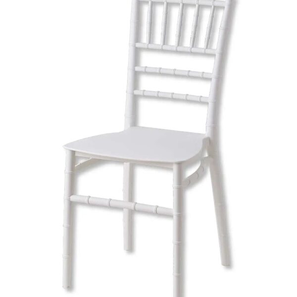 Silla de polipropileno para bar restaurante cocina interior exterior color blanco para bodas 566 V