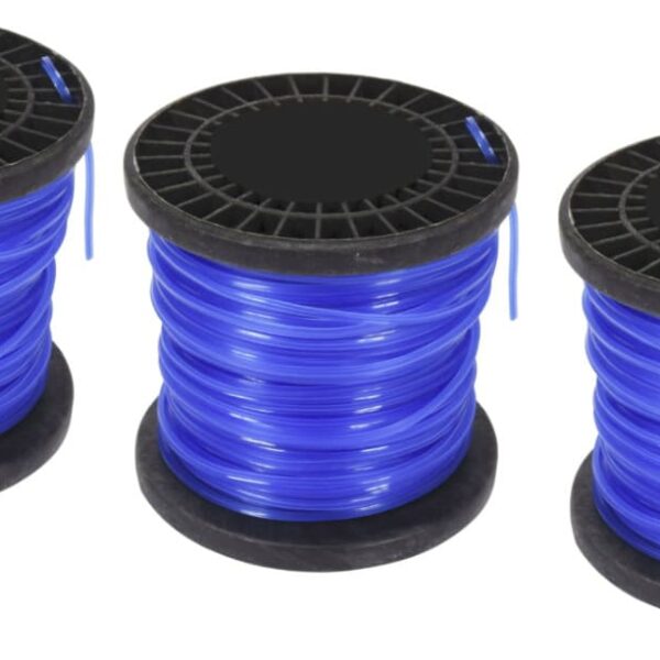 Carrete de alambre para desbrozadora de césped de jardín 3 piezas 3 mm 60 m 596to