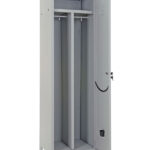 Armario de gimnasio con taquilla limpio y sucio con separador 2 plazas 1 puerta 50 x 50 x 179 cm altura 377 cm.