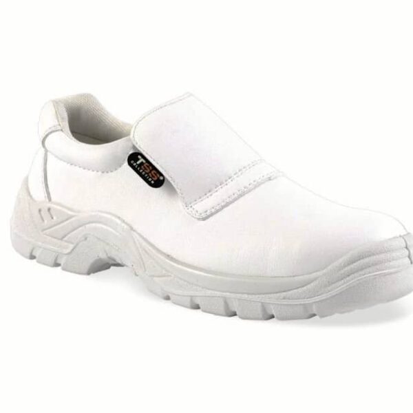 Zapatos de seguridad para hostelería cocina cocinero lácteos S2 plata TSS blanco 41