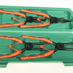 Juego de 4 alicates para sujetar anillos internos y externos seeger ensanchar y apretar 180mm 448l