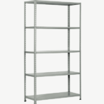 Estantería metálica 5 baldas cm 80x40x200 h gris 323pro