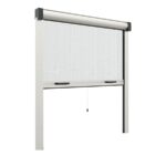 Mosquitera persiana enrollable vertical embrague ventana blanco 60×150 aluminio 639v