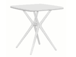 Kit mesa cuadrada cm 70×70 + 2 sillas polipropileno bar restaurante interior exterior cruz blanco 641v - Imagen 3