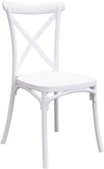 Kit mesa cuadrada cm 70×70 + 2 sillas polipropileno bar restaurante interior exterior cruz blanco 641v - Imagen 2