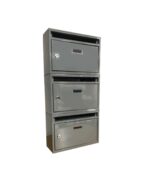Buzón modular para condominios buzón vertical de 3 ranuras para vivienda gris 465ds