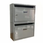 Buzón modular para condominio buzón vertical para vivienda 2 espacios gris 465ds
