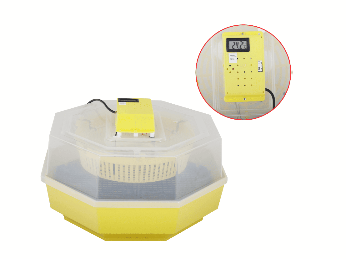 incubatrice con termometro Incubadora 60 huevos gallina codorniz aves 20w incubadora regulable con termómetro 170ev - Imagen 1