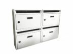 Buzón modular para condominios casa buzón de 4 ranuras blanco 441ds