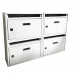Buzón modular para condominios casa buzón de 4 ranuras blanco 441ds