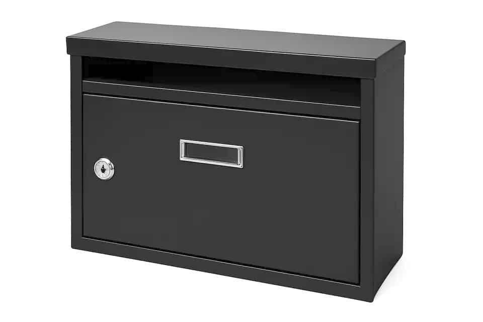 buzon negro Buzón modular para condominio buzón vertical para uso residencial 4 espacios negro 458ds - Imagen 3