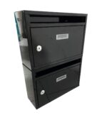 Buzón modular para condominio buzón vertical para vivienda 2 espacios negro 458ds