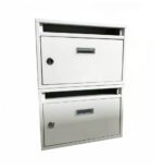 Buzón modular para condominio buzón vertical para vivienda 2 espacios blanco 441ds