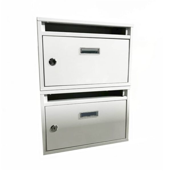 Buzón modular para condominio buzón vertical para vivienda 2 espacios blanco 441ds